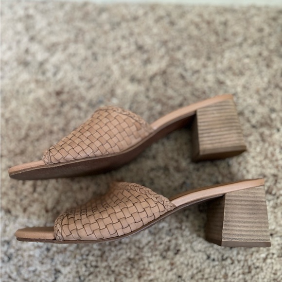 Joie Tan Woven Leather Mules - Picture 5 of 10